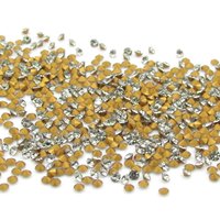 Tiny 3.5ss Black Diamond Foiled Rhinestones, 1.5mm Preciosa Chatons