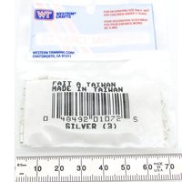 Vintage 5mm Bugle Beads, Silver Foiled (8.85g)