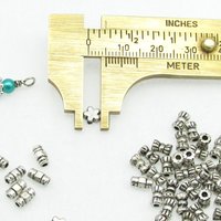 Silver Plated Spacers and Charms, 88pc Mixed Lot