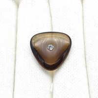 22mm Triangular Glass Stone with Center Hole (1)