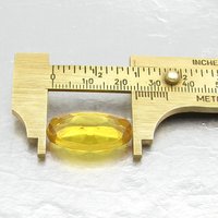 24.5mm Oval Dentelle,  Unfoiled Light Topaz Glass Rhinestone