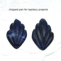 Sodalite Cabochon Art Deco Shield