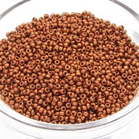 11/0 Seed Beads Matte Copper Metallic