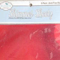 Embossable Mylar Sheets, 12" x 5" 3-Pack Shimmer Sheetz for Papercraft Embellishments