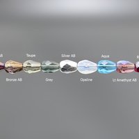 Rosaline 7x5mm Faceted Teardrop Beads