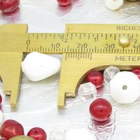 Red and White Bead Mix, Vintage Salvaged Plastic Jewelry Components  