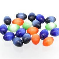 Cat's Eye Fiber Optic Glass Bead Mix