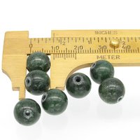 Nephrite Jade Beads 4mm 8mm 10mm Genuine Gemstone Spheres