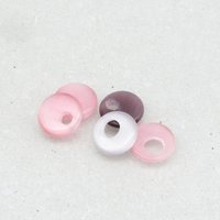 12mm Go-Go Pendants Fiber Optic Glass Flat Rounds 