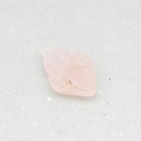 Rose Quartz Cabochon, Vintage Art Deco Shield