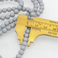 Preciosa Crystal Ceramic Grey Nacre Pearls, 6mm 8mm Round Maxima (25)