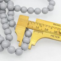 Preciosa Crystal Ceramic Grey Nacre Pearls, 6mm 8mm Round Maxima (25)