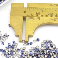Tiny 8SS Tanzanite Foiled Rhinestones, 2.5mm Preciosa Chatons 18PP