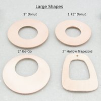 1.4"  Reversible Rectangle Pendants, Double-Sided Leather (12)