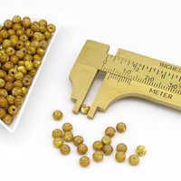 6/0 Seed Beads Opaque Brown Travertine