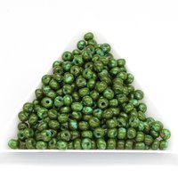 6/0 Seed Beads Opaque Turquoise Travertine