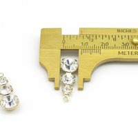 Gold Plated Rhinestone Pendants