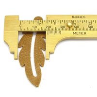 2" Feather Die Cuts, Top Grain Leather Precut Blanks (10)