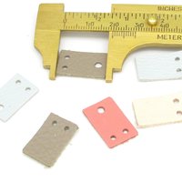 3/4" Rectangles, Small Leather Die Cut Tops and Bottoms for Articulated Dangles