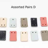 3/4" Rectangles, Small Leather Die Cut Tops and Bottoms for Articulated Dangles