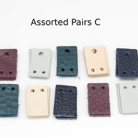 3/4" Rectangles, Small Leather Die Cut Tops and Bottoms for Articulated Dangles