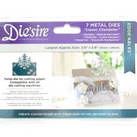 Chandelier Edge Cutting Dies, 7 Piece Set Die'sire Edge'Ables for Manual Embossing