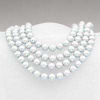 Pearlescent Grey Preciosa Crystal Nacre Pearls, 6mm 8mm Rounds