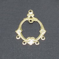 29mm Brass Stampings, Gold Plated Findings for Chandelier Earrings