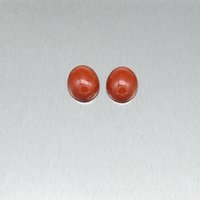 Red Jasper Cabochons, 9.75x7.3mm Domed Ovals