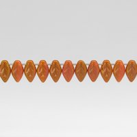 Tiny Leaf Beads, 10.5x6mm Czech Pressed Glass