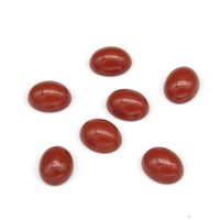 Red Jasper Cabochons, 9.75x7.3mm Domed Ovals
