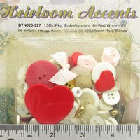 Vintage Embellishment Kit for Scrapbooks, Card Making, and Junk Journals