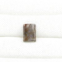 Moss Agate Cabochon,  Curved Rectangle 14.5x10.5mm