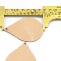 Large Teardrops, Top Grain Leather Die Cuts (10)