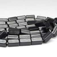 15x10mm Atlas Beads, Pentagonal Vintage Czech Glass Barrels