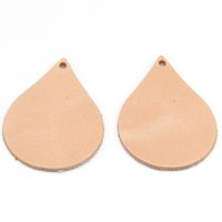 Large Teardrops, Top Grain Leather Die Cuts (10)