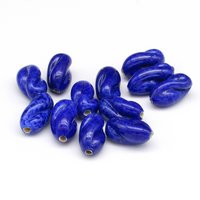 13x7mm Twisted Oval Lampwork Beads