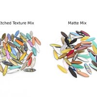 5x16mm Dagger Beads,  Narrow Czech Glass Drops in Assorted Colors and Mixes (50)