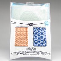 A6 Embossing Folders Sizzix Textured Impressions Palace Set of 2, Discontinued Designs New in Package
