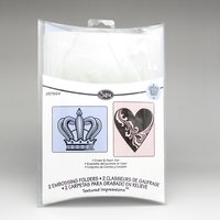 A2 Embossing Folder Sets of 2 Sizzix Textured Impressions