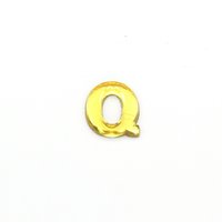 Vintage Letter Cabochon, 14.5mm Foiled Glass Initial