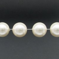 Vintage Plastic Pearls, 12mm 14mm Cultura Lustre Beads