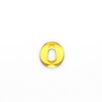 Vintage Letter Cabochon, 14.5mm Foiled Glass Initial