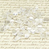 Clear Glass Bead Mix, Vintage Czech Pressed Glass