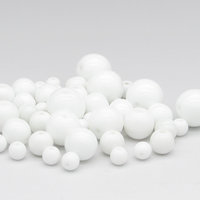 Opaque White Druks, Smooth Round Beads, 6-11mm Vintage Czech Glass Spacers