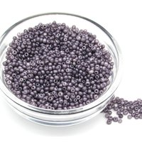 11/0 Seed Beads, Opaque Lilac Pearl Matte