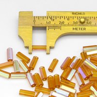 10x4mm Atlas Beads, Vintage Czech Glass