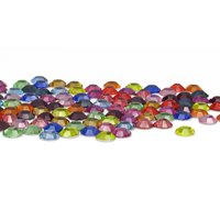 Rhinestone Flat Back Mix 30ss Machine Cut Non-Hotfix Preciosa Crystal VIVA12 Chaton Roses, 100pc