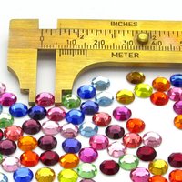 Rhinestone Flat Back Mix 30ss Machine Cut Non-Hotfix Preciosa Crystal VIVA12 Chaton Roses, 100pc