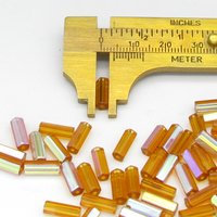 10x4mm Atlas Beads, Vintage Czech Glass